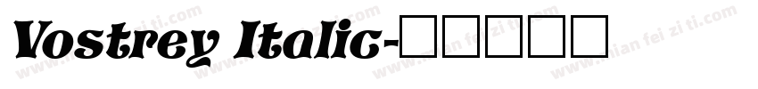 Vostrey Italic字体转换